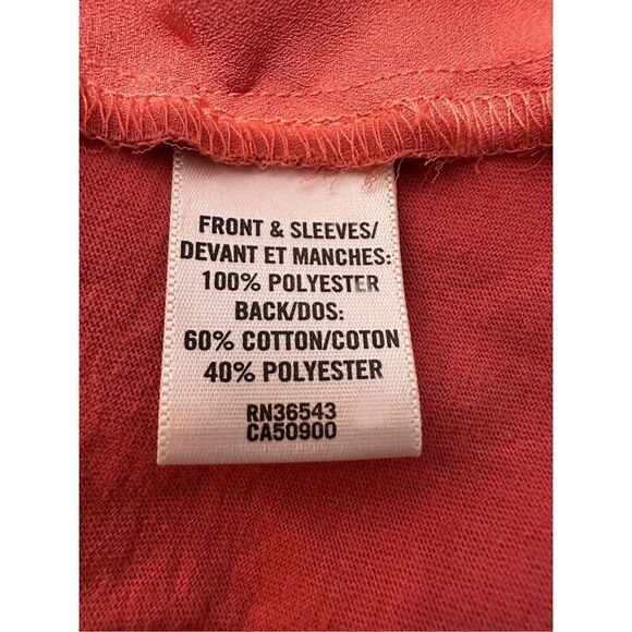 Van Heusen women’s coral 3/4 bell sleeve top size S/P. #39-1860 - Picture 5 of 7